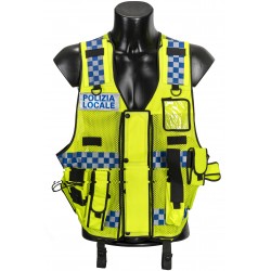 CORPETTO VEST POLIZIA LOCALE GIALLO MULTI TASCHE