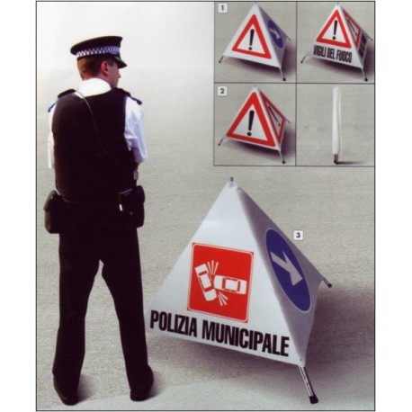 Tendalino Segnaletico piramidale a 3 facce